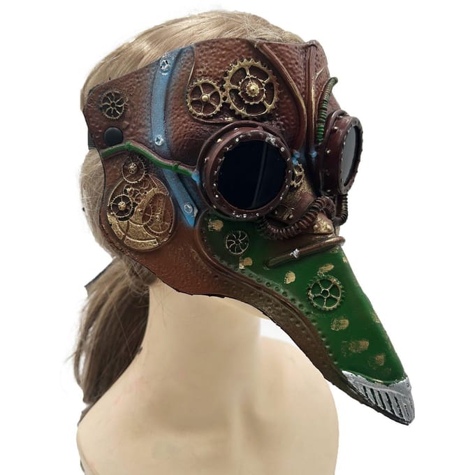 Masque de Docteur de la Peste d'Halloween One size marron