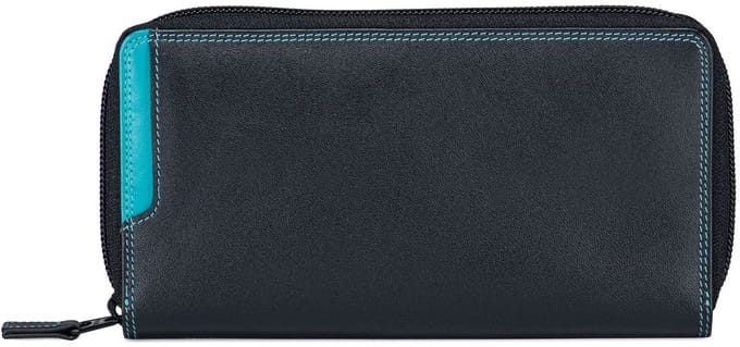 Mywalit Portemonnee RFID-bescherming Leder 20 cm - Dames - Horizontaal - black-pace
