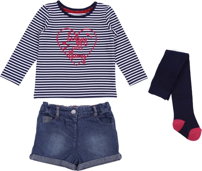 Set: blouse+broek+panty.