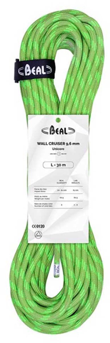 Beal Wall Cruiser Unicore 9.6 Mm Touw Groen 50 m