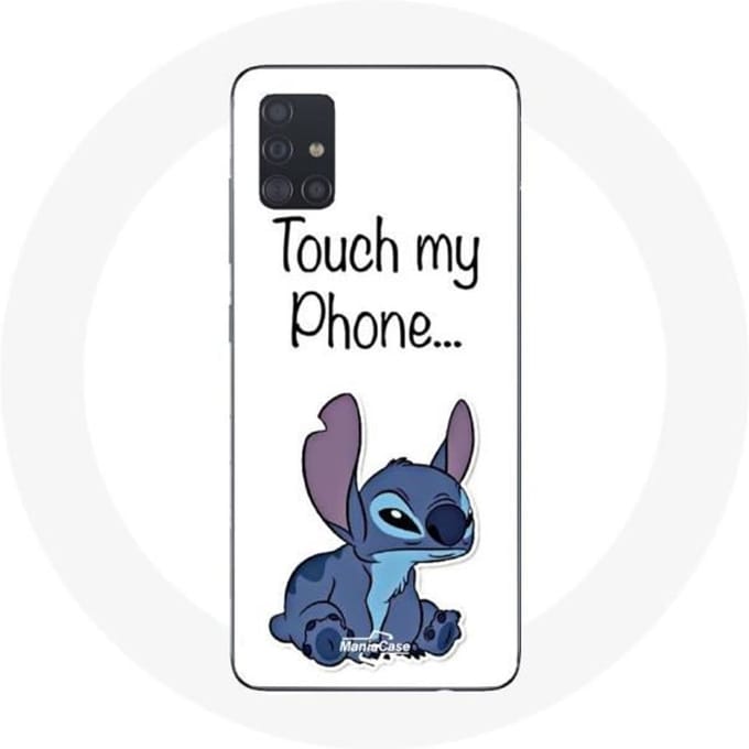Coque de protection - Maniacase - Samsung Galaxy A51 - Lilo et Stitch - Souple - Mignon blanc
