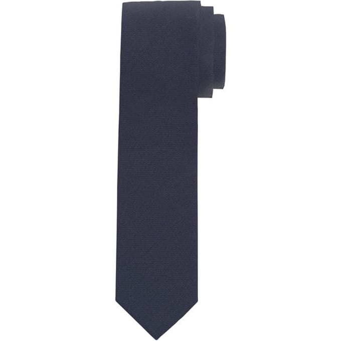 OLYMP smalle stropdas - marineblauw