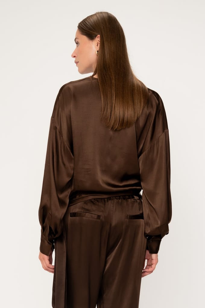 VIVEH Suhail Walnut Taglia: 36 | Maglie a manica lunga Outlet | Donna | Marrone