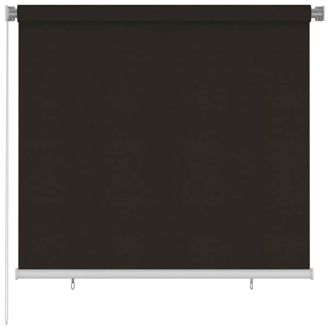 vidaXL - Rolgordijn - voor - buiten - 165(B)x140(H) - cm - HDPE - bruin