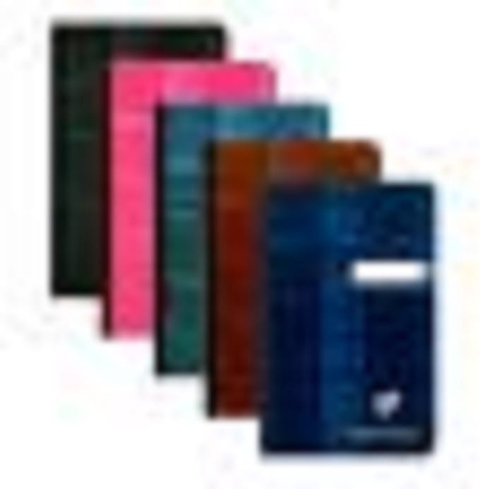 Clairefontaine Register 90 x 140 mm, Geruit 5 mm, Assorti