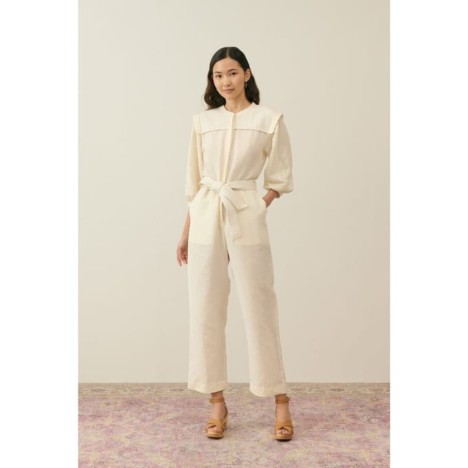 Louise Misha Overalls Sylvianna Cream Größe: 36 | Jumpsuits Outlet | Damen | Weiß