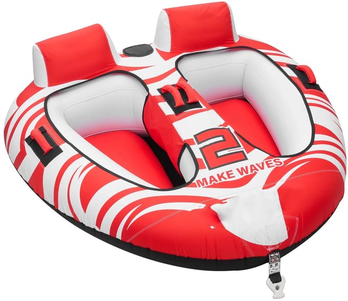 Roossentials opblaasbare boot - Voor 2 personen - Nylon - Boot - Watersport - Voor achter de boot - Rood