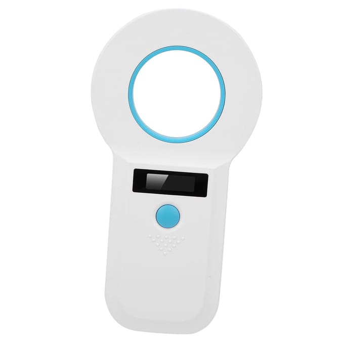Dierentaglezer Huisdier Microchip Scanner voor RFID 34.2Khz/125Khz Oplaadbaar Ondersteuning voor EMID/FDX?B white