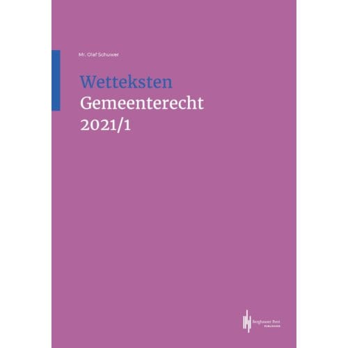 Wetteksten Gemeenterecht 2021/I
