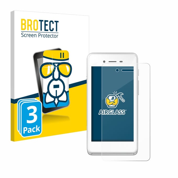 Screenprotector 3 Stuks voor Pax A50 wallee Beschermglas transparant