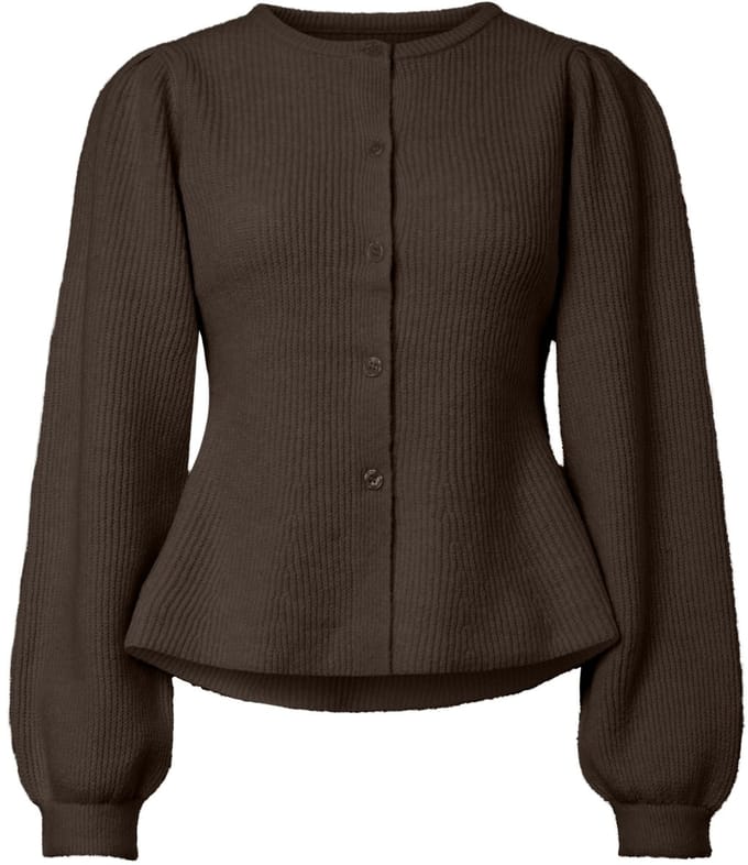 PIECES - PCSILLY SS PUFF KNIT CARDIGAN NOOS BC - Meisjes - Cardigans