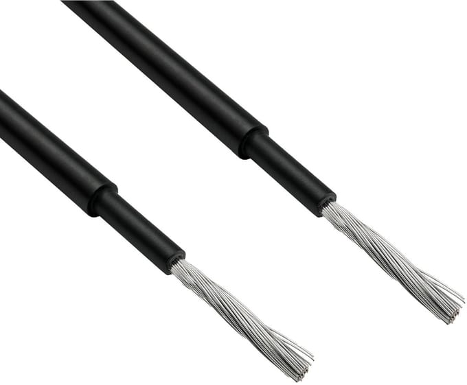 Solar PV kabel | 4mm² | IP67 | CPR B2ca | zwart | 25 meter