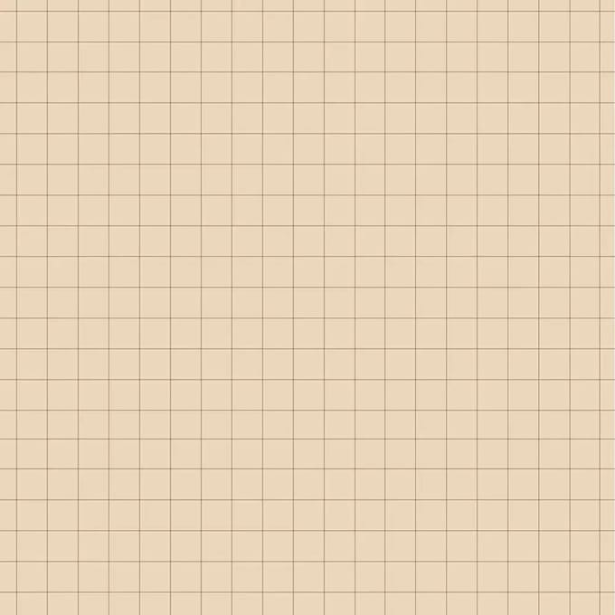 Eenvoudig babybehang Dekornik Check Pattern Small Ivory