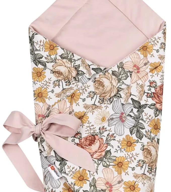 Inbaker deken baby 100% katoen Bloom Horn - 80x80 cm