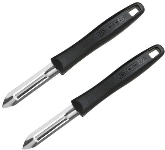 Set van 2 zuinige schilmesjes 18,5 cm FM Professional