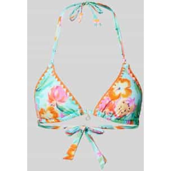 Bikinitop met logo-applicatie, model 'NUCO DRAGONFRUIT'