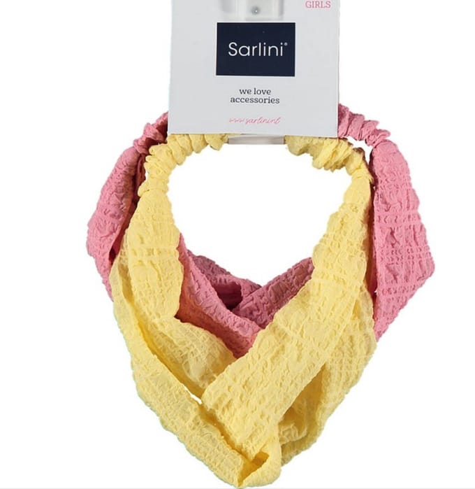 Sarlini - Girls - Haarband - 2-pack - Roze - Geel - One Size