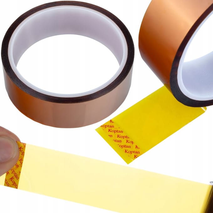 Rosfix Kapton Tape Isolatietape - Hittebestendig Siliconen Lijm - 40mm 0,05mm 33m, 240°C