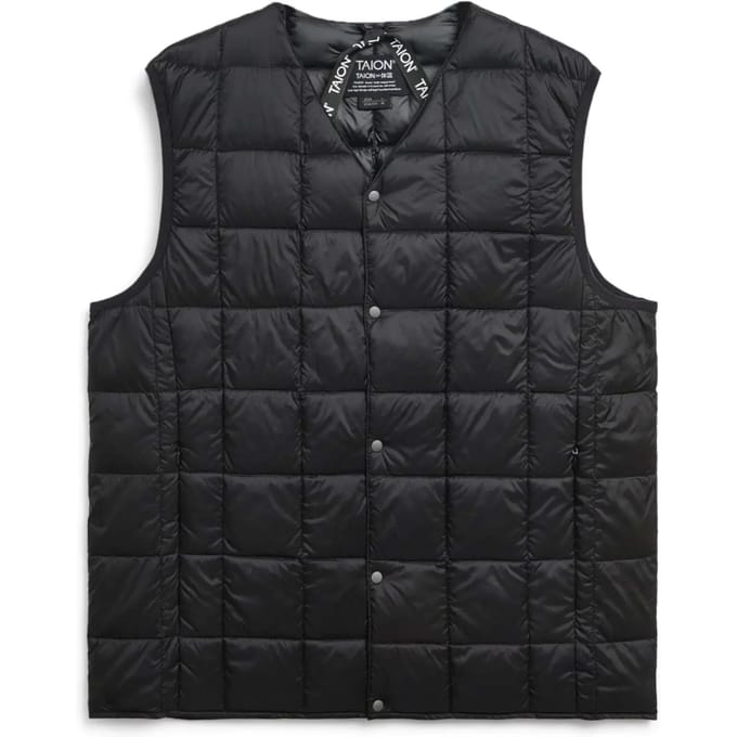 Mouwloos jack met basic v-hals met knoopsluiting aan de binnenkant Taion ECO