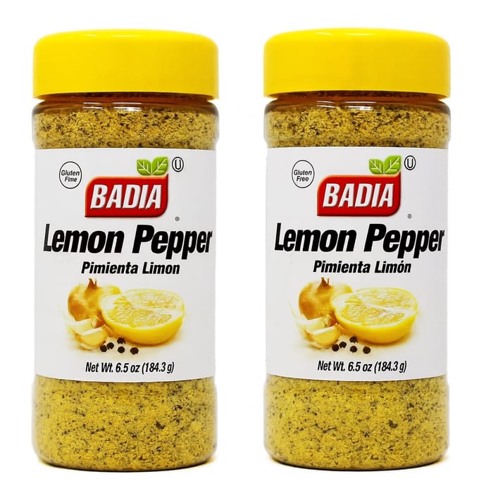 Badia Spices | Lemon Pepper | Citroenpeper | 2 x 184.3 gram | Multipack