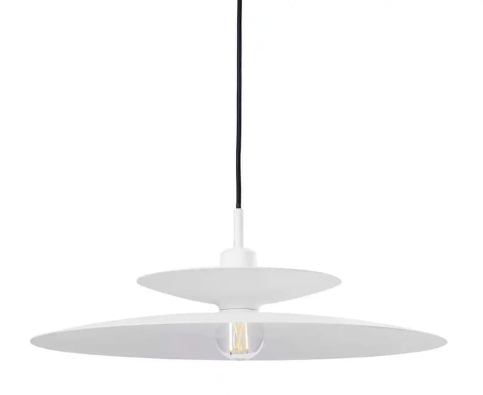 Artdelight - Hanglamp Linares 1 lichts Ø 50 cm wit