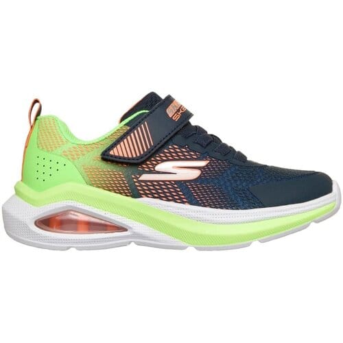 Skechers Kinderen Microspec Max Velocity Sneakers 404110L NVLM Navy Lime
