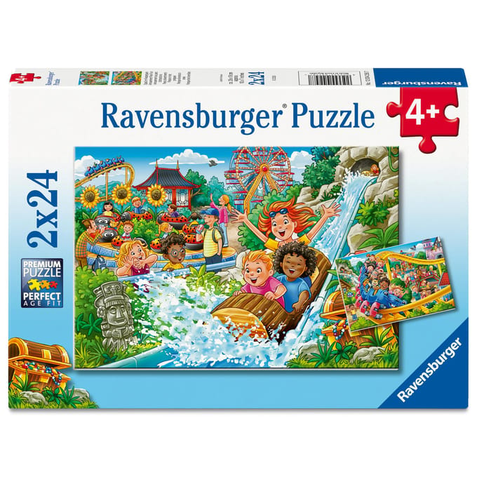 Ravensburger – Pretpark – Kinderpuzzel – 2 x 24 Stukjes