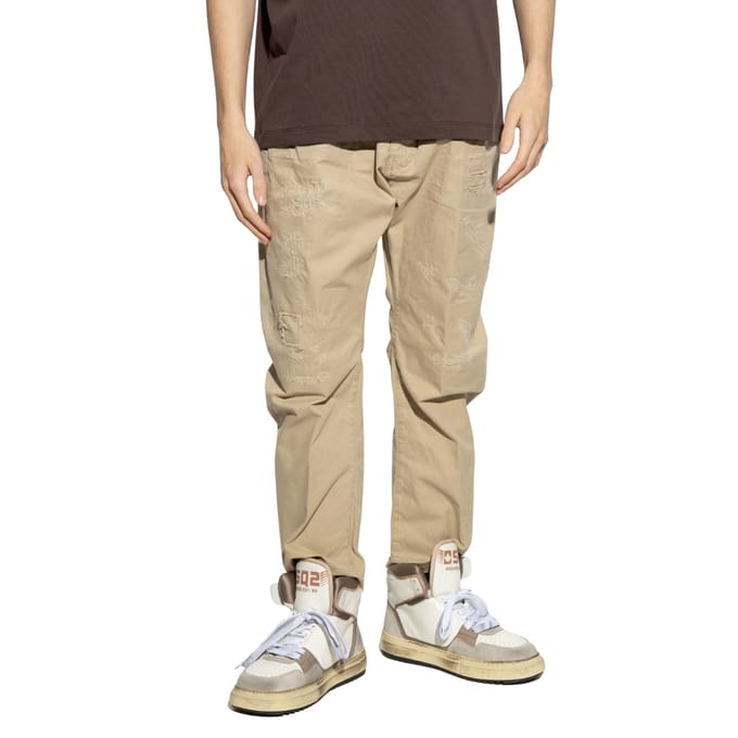Dsquared2 Beige Broek Desert Tan