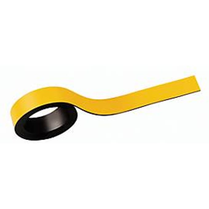 Magneetband - zelfklevend - 20 mm x 10 m - geel- ons merk Schäfer Shop Select