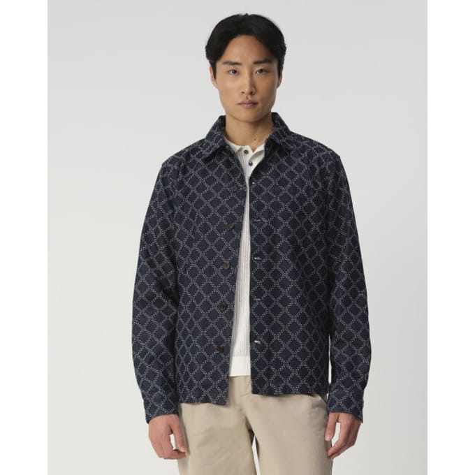 J.C. Rags Overshirt dark blue dessin