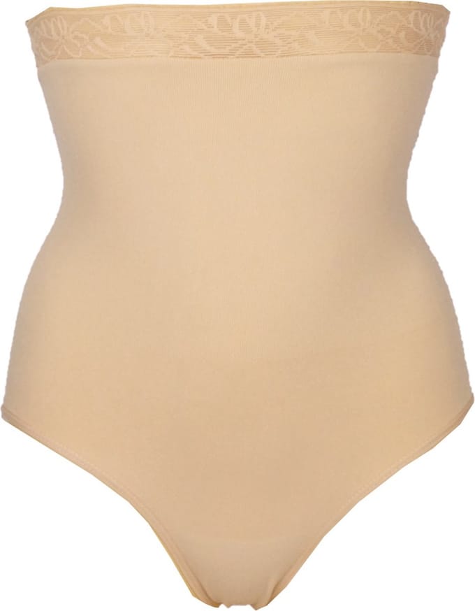 J&C corrigerende tailleslip met kant - L - Beige