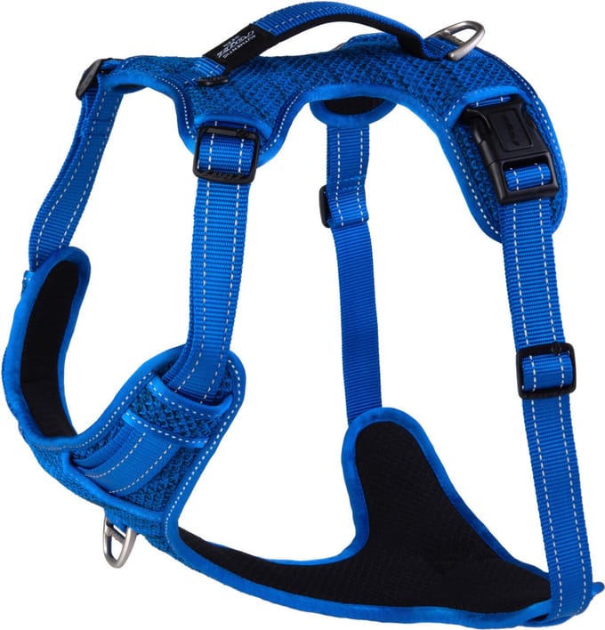 Rogz Explore Tuig Gevoerd Blauw - Hondenharnas - Xl 66-105 Cm