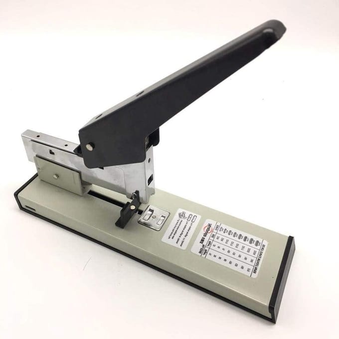 Metalen Nietmachine - Boekbindmachine Kantoor - Documenten Samenvoegen - 120 Vel Capaciteit - 28.1 cm - Zwart