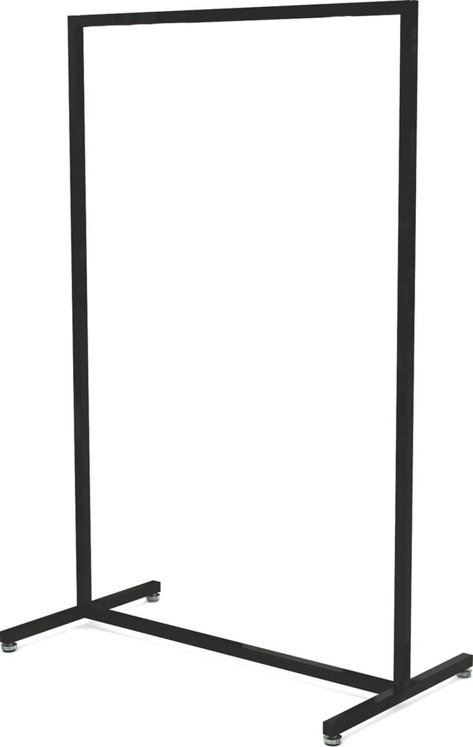 Solo - Kledingrek - Hoog Model - Zwart - 90 cm breed