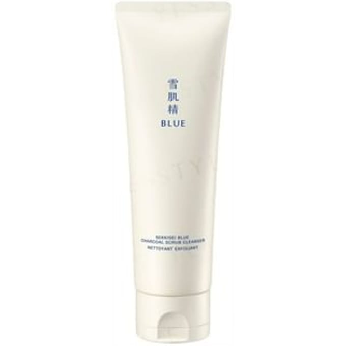 Kose - Sekkisei Blue Charcoal Scrub Cleanser 125g