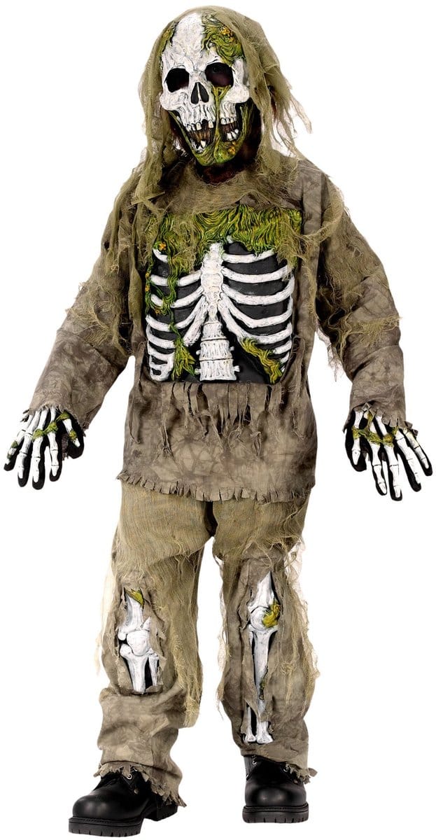 Zombie Skelet Kinderkostuum - Halloween