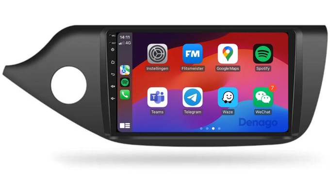 CarPlay autoradio geschikt voor Kia Ceed (2012–2017) | 9 inch | Android 13 | Draadloos Apple CarPlay & Android Auto | 2GB + 32GB | QuadCore processor | Denago DNG-A68 | 2025 model | 2012 2013 2014 2015 2016 2017 | Bluetooth & Wifi