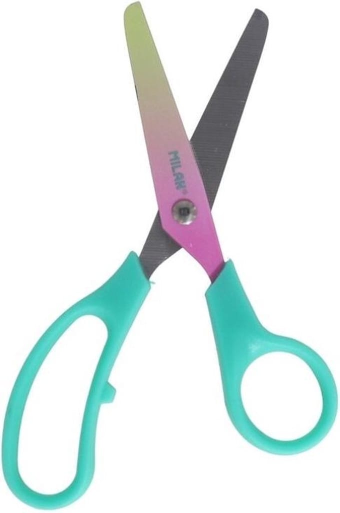 Milan Schaar Basic Sunset 13,4 Cm Staal Turquoise