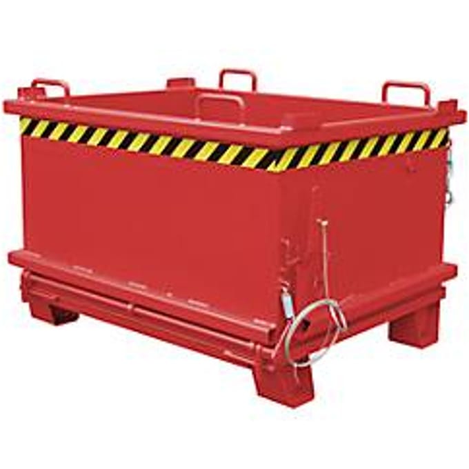 Bodemklepcontainer SB 500, rood