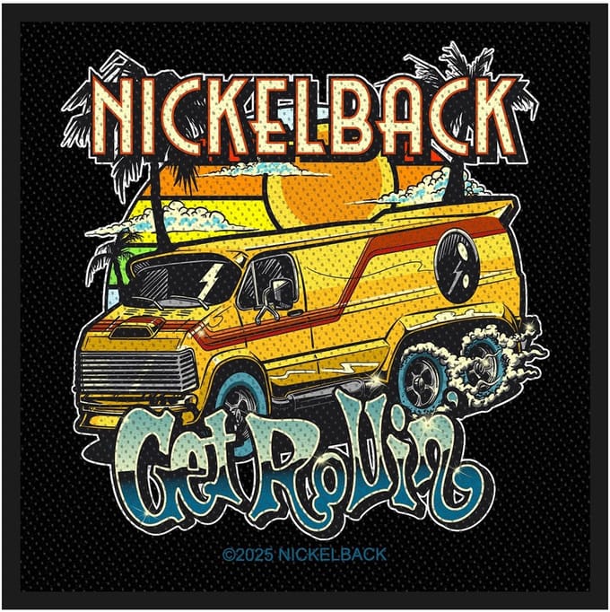 Nickelback - Get Rollin' Patch - Zwart
