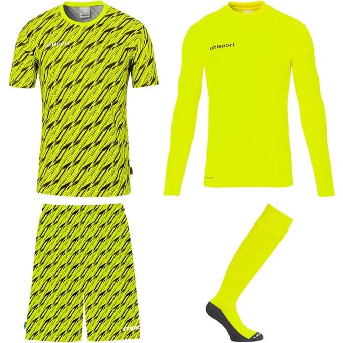 Uhlsport Progressive Goalkeeper Bundle Fluo Yellow Black