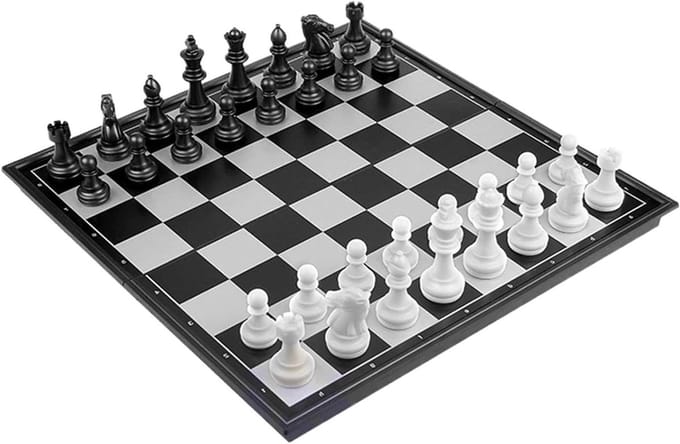 Reis schaakspel - Opvouwbaar spel - Strategisch denken - Magnetisch en stabiel - Compact formaat - Niet gespecificeerd