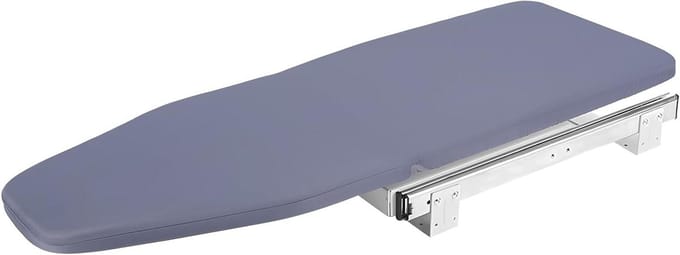 Tafelstrijkplank - Inklapbare plank - Kleding strijken - Draaibaar ontwerp - 82 x 31 cm - Grijs