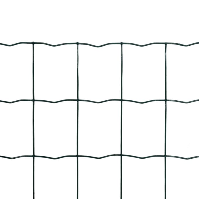 vidaXL - Euro - hek - 10x1,0 - m - staal - groen