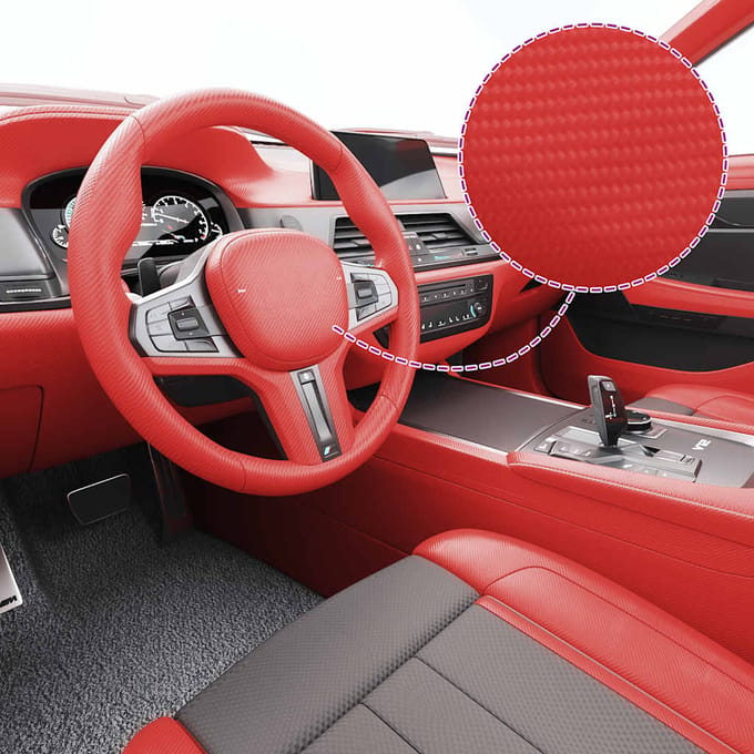 vidaXL - Autofolie - 4D - 100x150 - cm - rood
