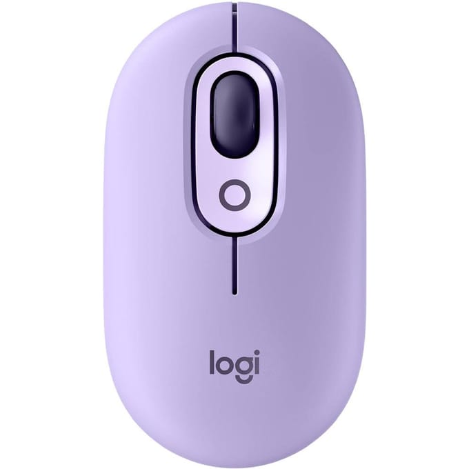 Logitech POP MOUSE Draadloze Muis Bluetooth Muis Hoge Uitstraling Kantoor Muis paars