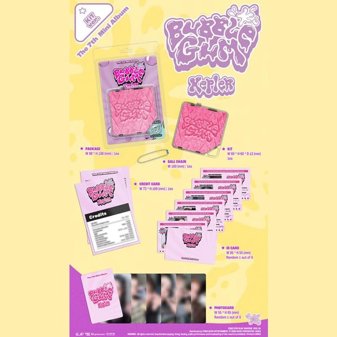 Kep1er – Le 7ème Mini Album [BUBBLE GUM] (Kit ver.) 1PCS pink