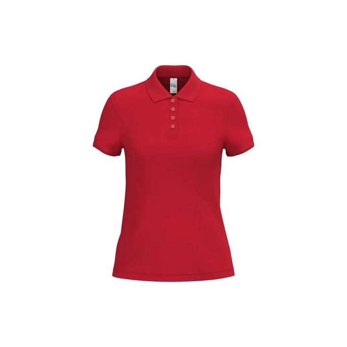 Biologisch pique polo voor dames iDeal Basic Brand
