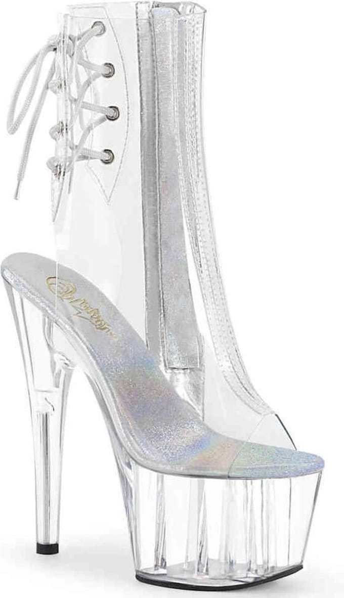 Pleaser Enkellaars -40 Shoes- ADORE-1018C US 10 Wit