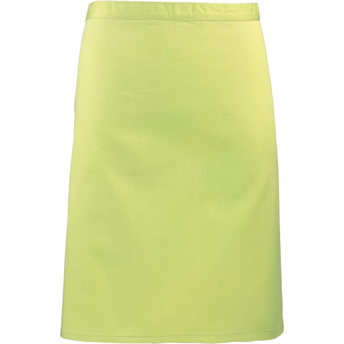 Premier 'Colours' Mid Length Apron PR151 - Lime - One size